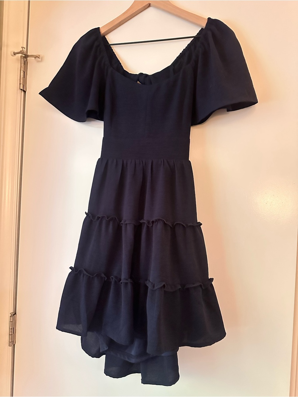 Altar'd State Navy Tiered Dress